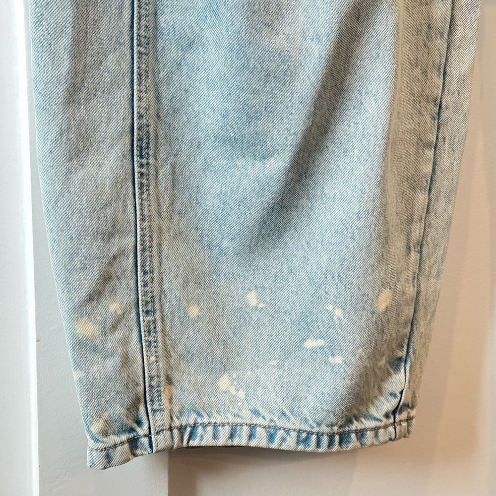 We The Free Good Luck Mid-Rise Barrel Jeans Size 29 Regular Aegean Light Blue - Picture 7 of 7